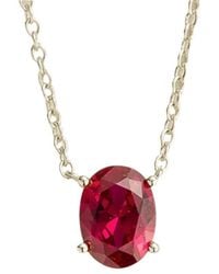 Juvetti - Ovo Necklace Set With Ruby - Lyst