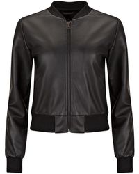 Boutique Kaotique - Jewelled Leather Bomber Jacket - Lyst