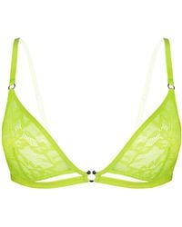 MONIQUE MORIN LINGERIE - Hologram Bralette Acid - Lyst