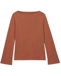 Dāl the Label - Wool Blend Boatneck Sweater - Lyst