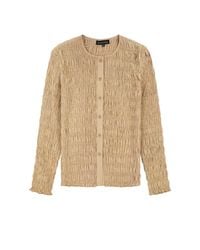 Rave on Trend - Ruched Button-Down Top - Lyst