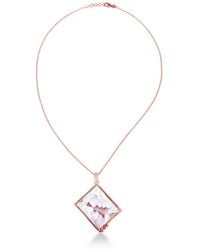 Artisan - Ruby & Shell Cameo ,Diamond Pendant Necklace - Lyst