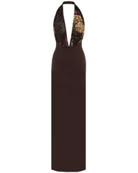 No'design - Aveline Deep V-Neck Maxi Dress - Lyst
