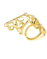 Lucy Quartermaine - Elements Armour Ring In Vermeil - Lyst