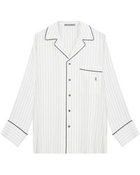 InAvati - Pyjama Shirt With Stripes And Long Sleeves - Lyst