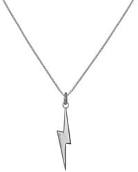 Edge Only - Mini Pointed Lightning Bolt Pendant Sterling - Lyst