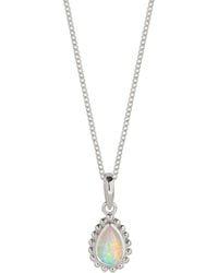 Charlotte's Web Jewellery - October Birthstone Sterling Necklace - Lyst