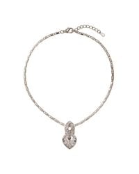 Modenaire - Tone Crystal Heart Pendant Necklace - Lyst