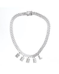 Black Cake - Rebel Bold Rhinestone Dazzling Statement Necklace - Lyst