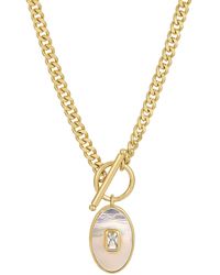 Leeada Jewelry - Juno Pendant Necklace Mother Of Pearl - Lyst
