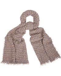 Saachi - Crinkle Plaid Scarf - Lyst