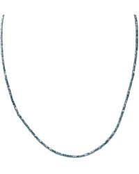 Rahul's Jewels - 16"-18" Adjustable Length Genuine Diamond Tube Necklace - Lyst
