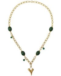 Caramel Vintage Jewellery - Vintage Plated Envy With Necklace - Lyst