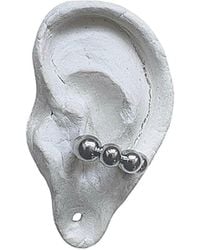 London Atelier Byproduct - C Shaped Hoop Ball Clip Earrings - Lyst