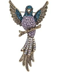 Chanel Joan Elkayam - Crystal Embellished Bird Brooch - Lyst