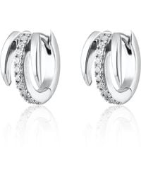 Scream Pretty - Illusion Claw Mini Huggie Earrings - Lyst