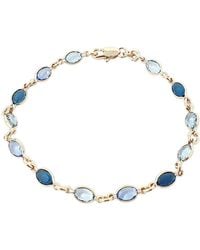 Harfi - Crystal Multi Gemstone Plated Bracelet - Lyst