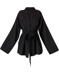 LIA ARAM - Fluid Wrap Blazer - Lyst