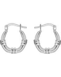 Posh Totty Designs - Sterling Silver Creole Hoop Earrings - Lyst