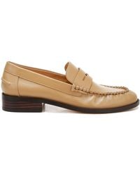 Rag & Co - Neutrals Plavia Genuine Leather Loafers - Lyst