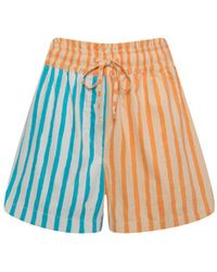 STATE OF GEORGIA - The Sunny Side Up Shorts Multi Colour Stripes - Lyst