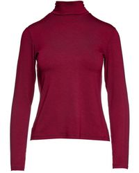 Conquista - Burgundy Long Sleeve Polo Neck Jumper - Lyst