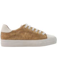 Allkind Lucy Gold Vegan Leather Lace Sneaker - Metallic