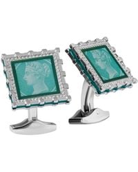 Tateossian - Palladium Plated Regalia Victoria Cufflinks - Lyst