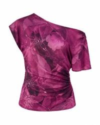 Mind Traveler - Jimena Bougainvillea And Ochre Reversible Top - Lyst