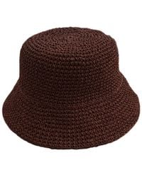 Springmoonatelier - Handmade Crochet Bucket Hat – Summer Raffia Hat - Lyst