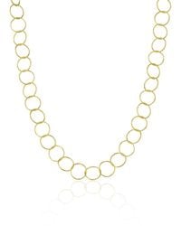Spero London - Circle Hoops Sterling Chain Necklace - Lyst