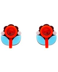 Gissa Bicalho - Handmade Acrylic Earring Petunia Small - Lyst