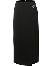 Smart and Joy - Buckle On Side Wrap Effect Skirt - Lyst