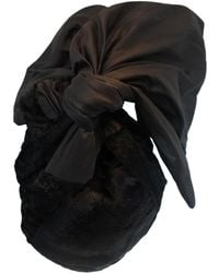 Romer Millinery - Twisturban Turban Faux Fur & Silk Shantung - Lyst