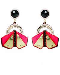 Gissa Bicalho - Acrylic Handmade Earring Papaloti / Pink - Lyst