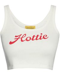 Je Te Veux - Hottie Print Ribbed Crop Top - Lyst