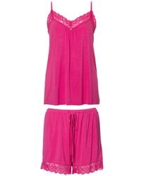 Pretty You London - Bamboo Lace Cami Short Pyjama Set - Lyst