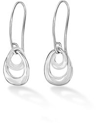 Dower & Hall - Entwined Open Double Oval Earrings - Lyst