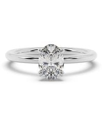 Artisan - 14K Solitaire Ring With Oval Lab-Grown Diamond - Lyst
