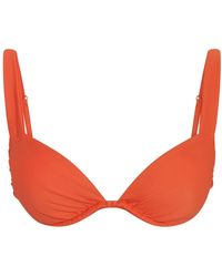 Aja Swimline - Calypso Ruched Bikini Bra Top - Lyst