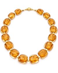 Gold & Honey - Beaded Lucite Necklace For After Hours - Lyst