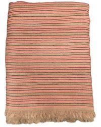Babs Boutique NYC - Cashmere Stole With Metallic Thread Stripes - Lyst
