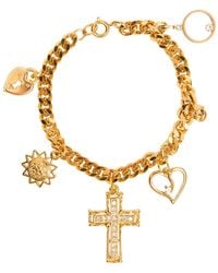 Caramel Vintage Jewellery - Charm Curb Bracelet - Lyst
