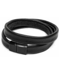 WAIWAI - Double Wrap Leather Bracelet - Lyst