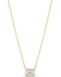 SHYMI - Mini Bezel Solitaire Necklace - Lyst