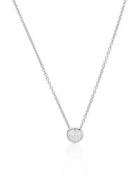 Auree - Verona & Cubic Zirconia Solitaire Necklace - Lyst