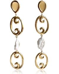 Laura Gray - Serena Baroque Pearl Earrings - Lyst