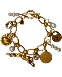 Sccollection - Lola & Pearl Cheetah Charm Bracelet - Lyst
