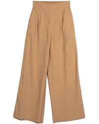 Vænn - Neutrals Mercer Wide Leg Pull On Pant Caramel - Lyst