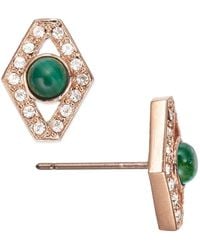 Grosse - Crystal & Malachite Earrings, Series Gem Flakes - Lyst